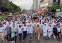এনসিপির নেতৃবৃন্দের উপর হামলার প্রতিবাদে ঢাকায় জামায়াতের বিক্ষোভ